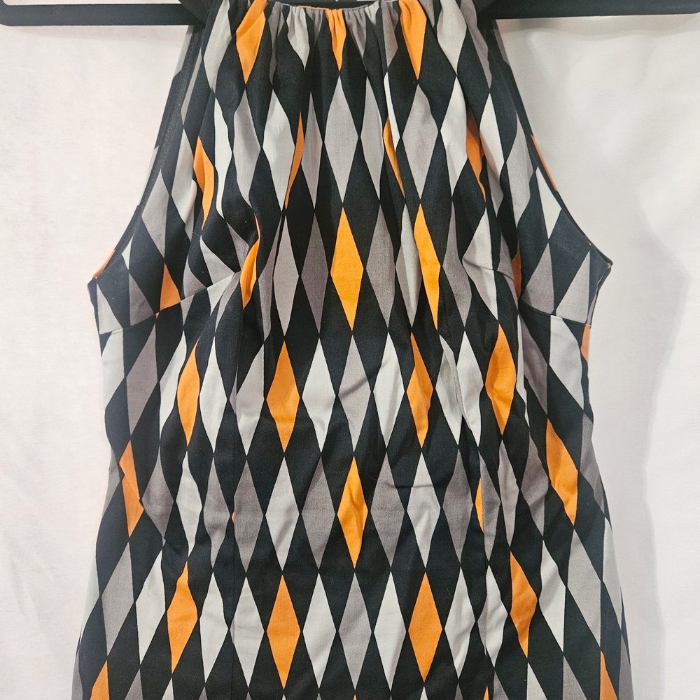 Small Pinup Couture Pinup Girl Clothing Halloween Harlequin Harley Halter EUC
